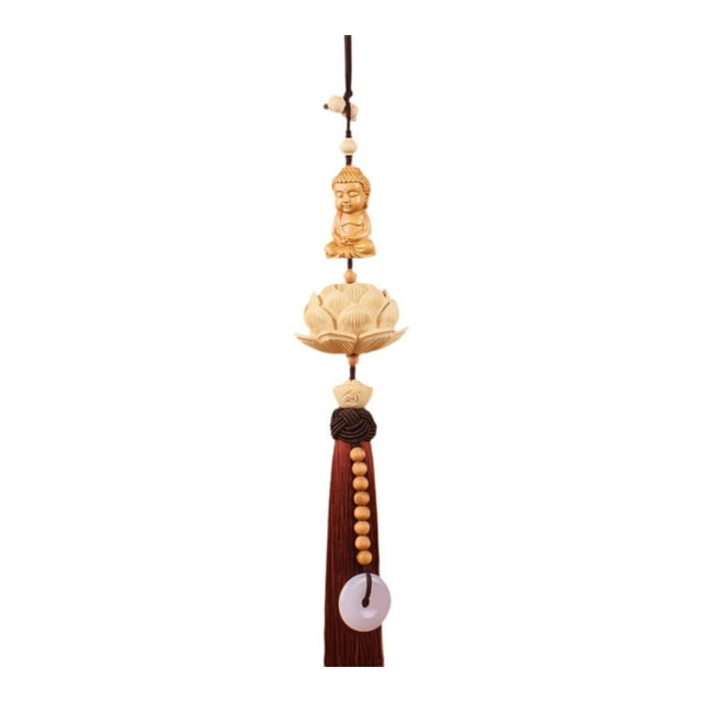 Colgante De Madera Con Forma De Estatua De Buda Genérica Para Coche, Regalo Para Espejo Retrovisor