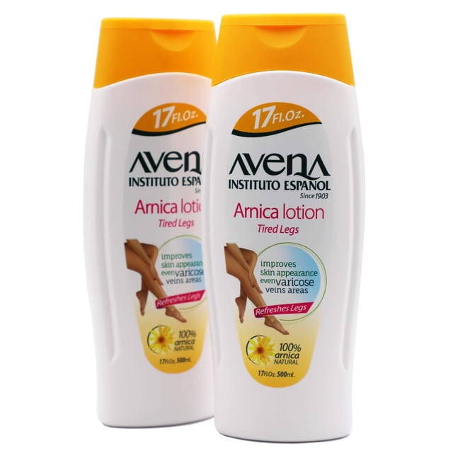 Loción Avena Instituto Español Arnica Piernas Cansadas, 500 ml, paquete de 2