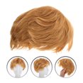 thumbnail image 4 of Peluca de hombre, peluca de disfraz, peluca realista, accesorio de disfraz de Halloween para hombre, peluca de pelo sintético corto para cosplay y fiestas de disfraces, 4 of 7