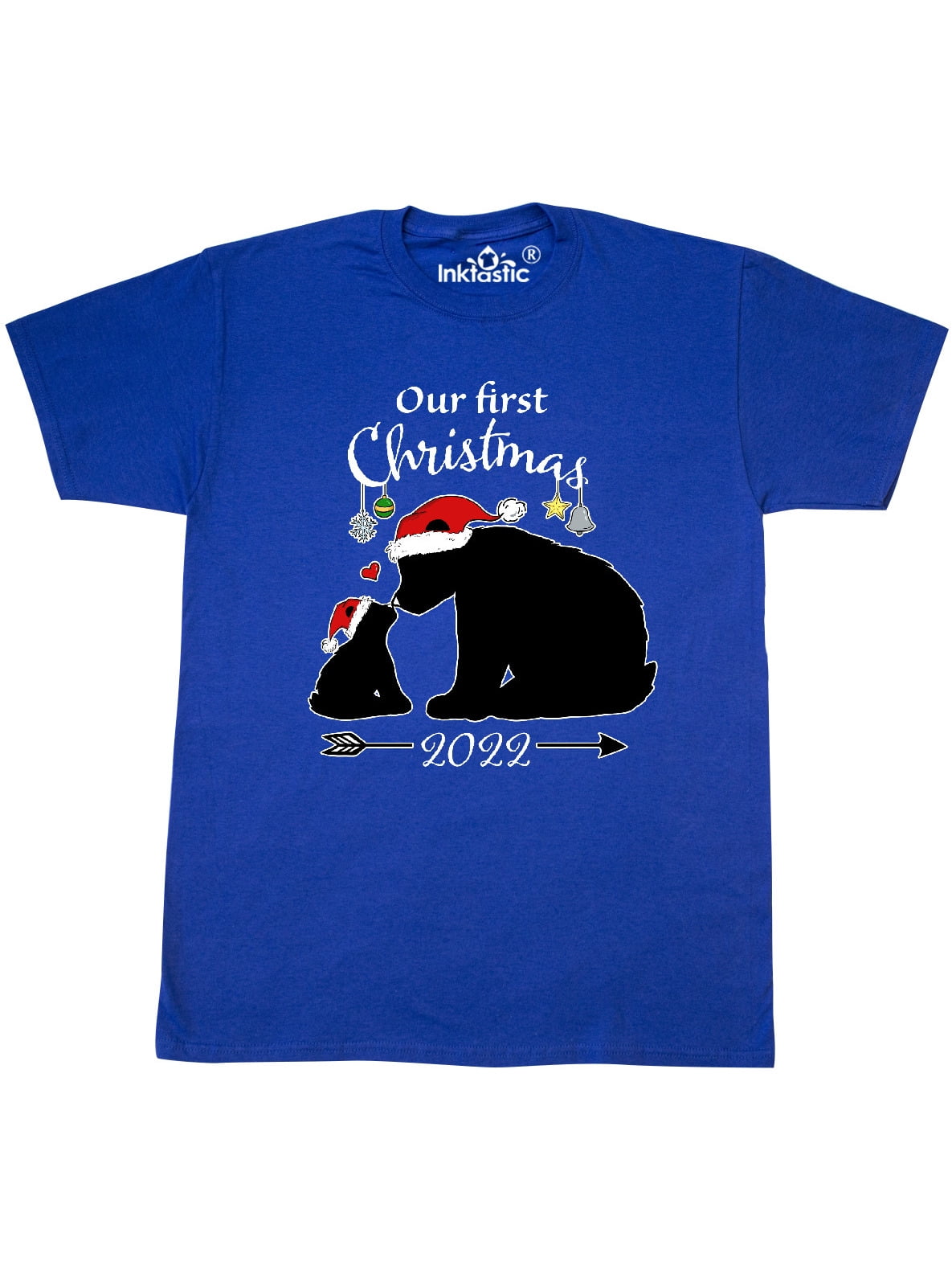 2022 Christmas Bear INKtastic Inktastic Our First Christmas Bears in Santa Hats with
