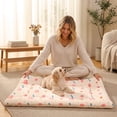 thumbnail image 4 of Dog Blanket, Multi-Purpose Cat Throw, All-Season Soft Plush Couch Protector, Warm Crate Pad Mat for Small Pets, Machine Washable(2XL,Pink), 4 of 7