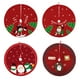 thumbnail image 4 of Faldas de árbol de Navidad Rojas, decoración de Santa Claus, alce, decoraciones navideñas para el hogar, parte inferior de tela, falda de árbol de Navidad, 4 of 4