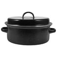 thumbnail image 5 of OFFIGAM Durable Enamel Roasting Pot Black Cooking Pan with Wear Resistant Bottom, 5 of 8