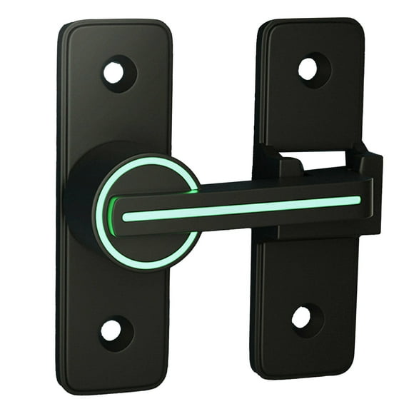 MAYUJIAA Barn Door Flip Locks Safety Prevents Theft Punch Free Heavy Duty Gate Locks for Garden Bathroom Outdoor Garage MK 009 180 Degree Luminous AF323-1544