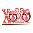 thumbnail image 3 of Letrero de madera para mesa de San Valentín, centro de mesa para reuniones campestres. Forma de X, 3 of 7