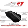 thumbnail image 3 of C6 Corvette Indoor/Outdoor Car Cover - Ultraguard Plus 300 Denier for 2005-2013 Base, Z51, Grand Sport, Z06, ZR1 Black with Gray Stripes, 3 of 7