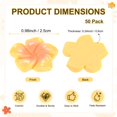 thumbnail image 3 of Uxcell 50-Pack Resin Flowers, 0.98inch/2.5cm Artificial Plumeria Flowers Flatback Mini for DIY Crafts/Dress/Wedding [Yellow], 3 of 6