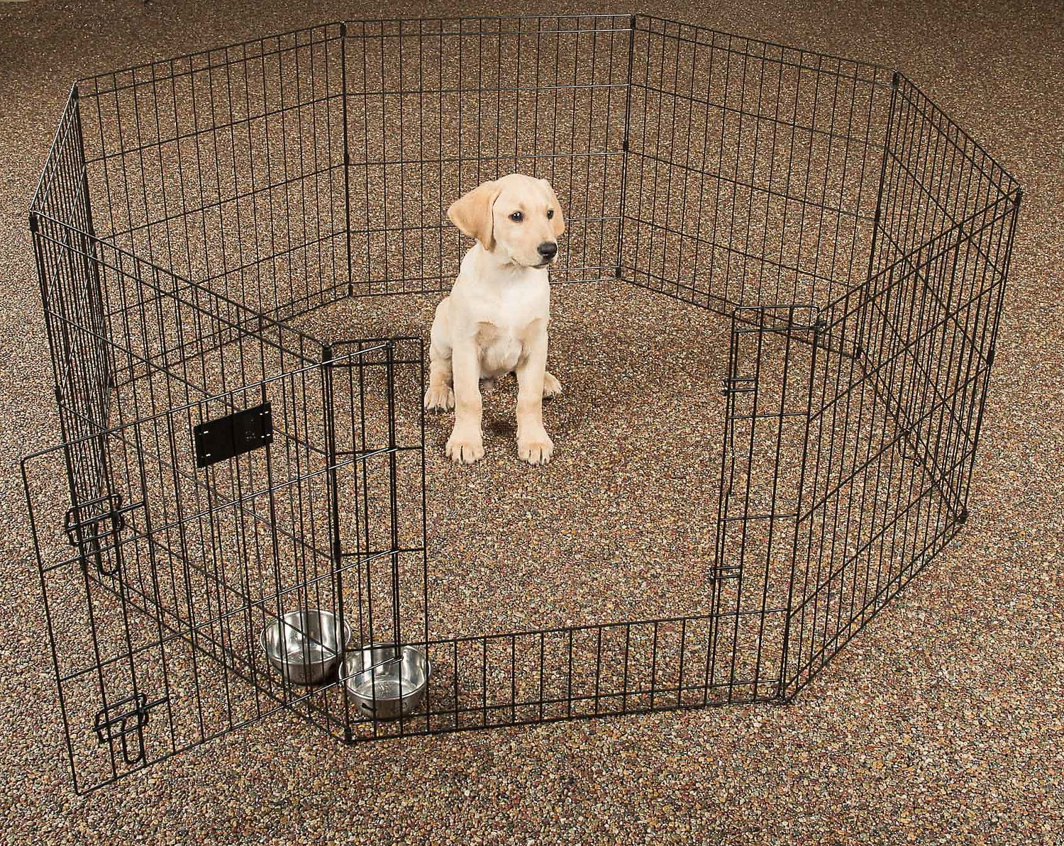Lucky Dog 24"H Exercise Pet PlayPen with Stakes