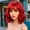 116A#, variant on Blue Short Wavy Wigs with Bangs Royal Blue Curly Bob Wig Shoulder Length 14Inch Synthetic Hair Wig for Women Heat Resistant Synthetic Colorful Wigs for Daily Party Halloween Cosplay Use(517#Blue)