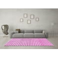 thumbnail image 3 of Ahgly Company Indoor Square Solid Pink Modern Area Rugs, 5' Square, 3 of 4