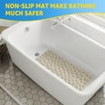 thumbnail image 3 of OTHWAY Bathtub Mat Non Slip, Rubber Bath Mat for Kids for Baby, 16x31.5 inch Large Bath Mats for Bathroom Tub with Strong Suction Cups (Brown), 3 of 9