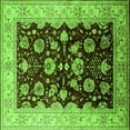 thumbnail image 1 of Ahgly Company Indoor Square Oriental Green Industrial Area Rugs, 3' Square, 1 of 4