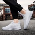thumbnail image 5 of GLYGML Striped Knit Sneakers Lightweight Breathable Athletic Shoes with Non-Slip Sole for Running and Daily Wear, 5 of 5
