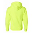 thumbnail image 3 of (2 pack) Adult Super Sweats® NuBlend® Fleece Pullover Hooded Sweatshirt - SAFETY GREEN - XL, 3 of 3