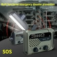 thumbnail image 5 of Multifunctional Hand Crank Weather Radio with LED Flashlights, SOS Alarm, Cell Phone Charger, AM/FM/NOAA Radio Frequencies, Ideal for Emergencies, 5 of 7