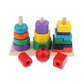 thumbnail image 4 of Juguetes Educativos BLESIY Torre Arriba Apilable Anillos de apilamiento Rainbow Tower, 4 of 8