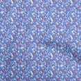 thumbnail image 1 of oneOone Rayon Medium Blue Fabric Florals Craft Projects Decor Fabric Printed By The Yard 56 Inch Wide, 1 of 4