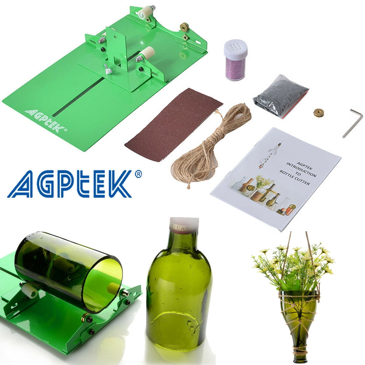 AGPtek Glass Bottle Cutter Machine Bottle Metal Cutting Tool