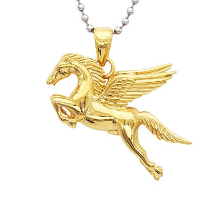 Flying Horse Stainless Steel Pendant Neck for Men Jewelry Gift