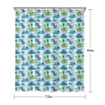 thumbnail image 5 of LightBlue Cartoon Dinosaurs Trees Stars Pattern Shower Curtain 72"x84" ,Bathroom Decorative Shower Curtains Set with 12 Hooks,Modern Waterproof Washable Shower Curtain, 5 of 6