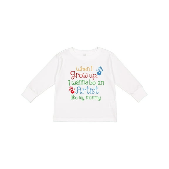 Inktastic Artist Like Mommy Boys or Girls Long Sleeve Toddler T-Shirt