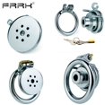 thumbnail image 5 of FRRK Small Short Sissy Negative Chastity Cock Cage Device with Cylinder Inverted Steel Penis Rings Flat BDSM Sex Toys for Adults, 5 of 5