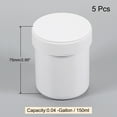 thumbnail image 2 of Uxcell Empty Plastic Paint Pail with Sealing Lid 0.04 -Gallon/150mL White 5Packs, 2 of 6