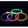 Dazzling Toys Multi-colored Light-up LED Lights Flashing Glow-Bracelet Bangles Set of 6
