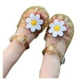 thumbnail image 2 of THJRPQJFD Baby Jelly Flats with Floral Kids Dance Shoes Toddler Party Mary Jane Cosplay Shoes Princess Sandals for Little Girls Shoes, 2 of 5