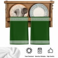 thumbnail image 6 of Dark Green Geometric Kitchen Towels Set of 3, White Greek Key Design Abstract Modern Art Soft Microfiber Dish Towels, Absorbent Washable Dishcloths for Kitchen Cleaning, Drying Dishes, 18x28 Inches, 6 of 9