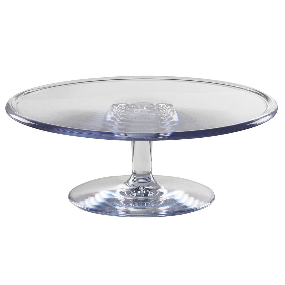 Round Metal Cake Stand with Glass Top 10-1/4-Inch 3 Piece 
