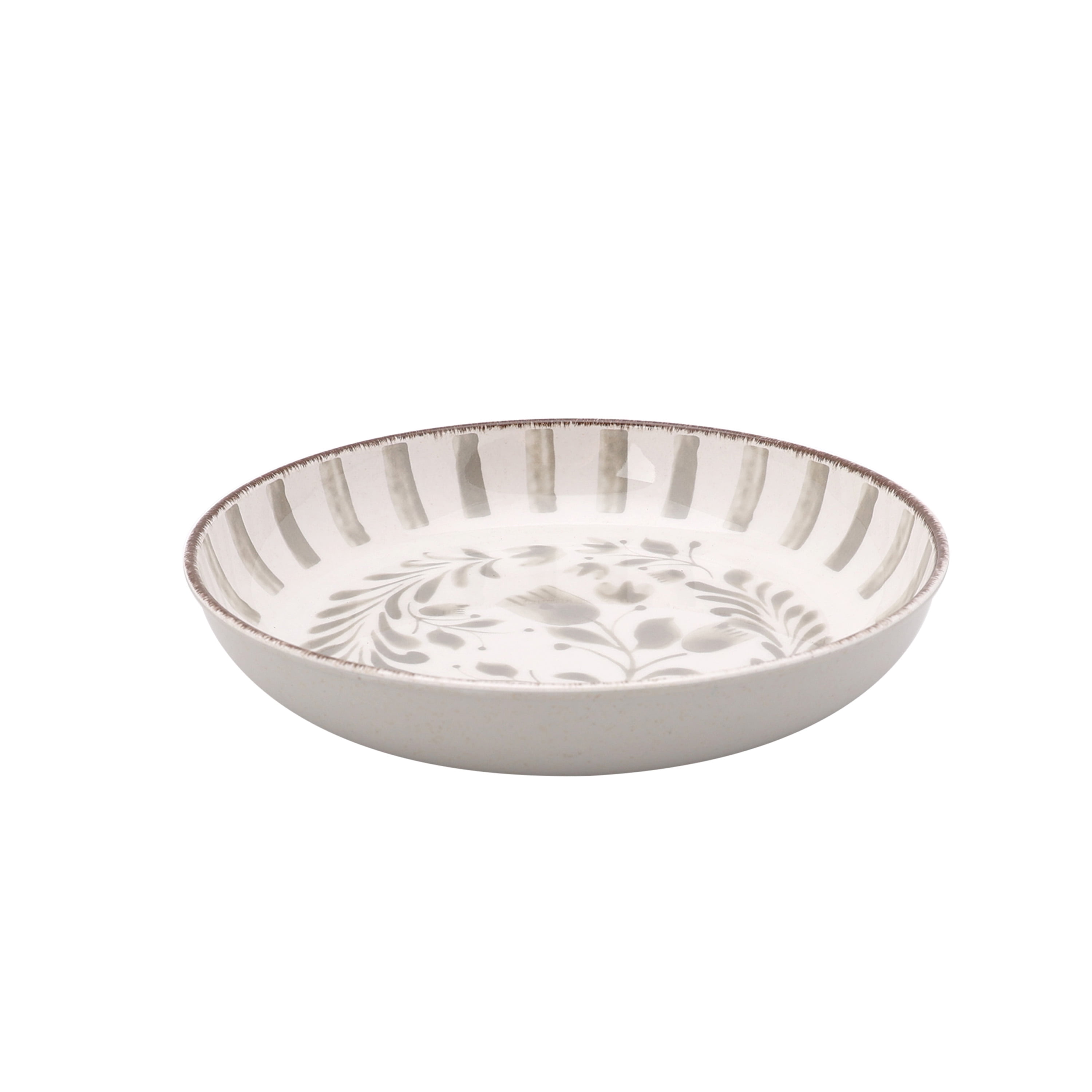 (2 pack) Better Homes & Gardens Bamboo Melamine Dinner Bowl, Grey