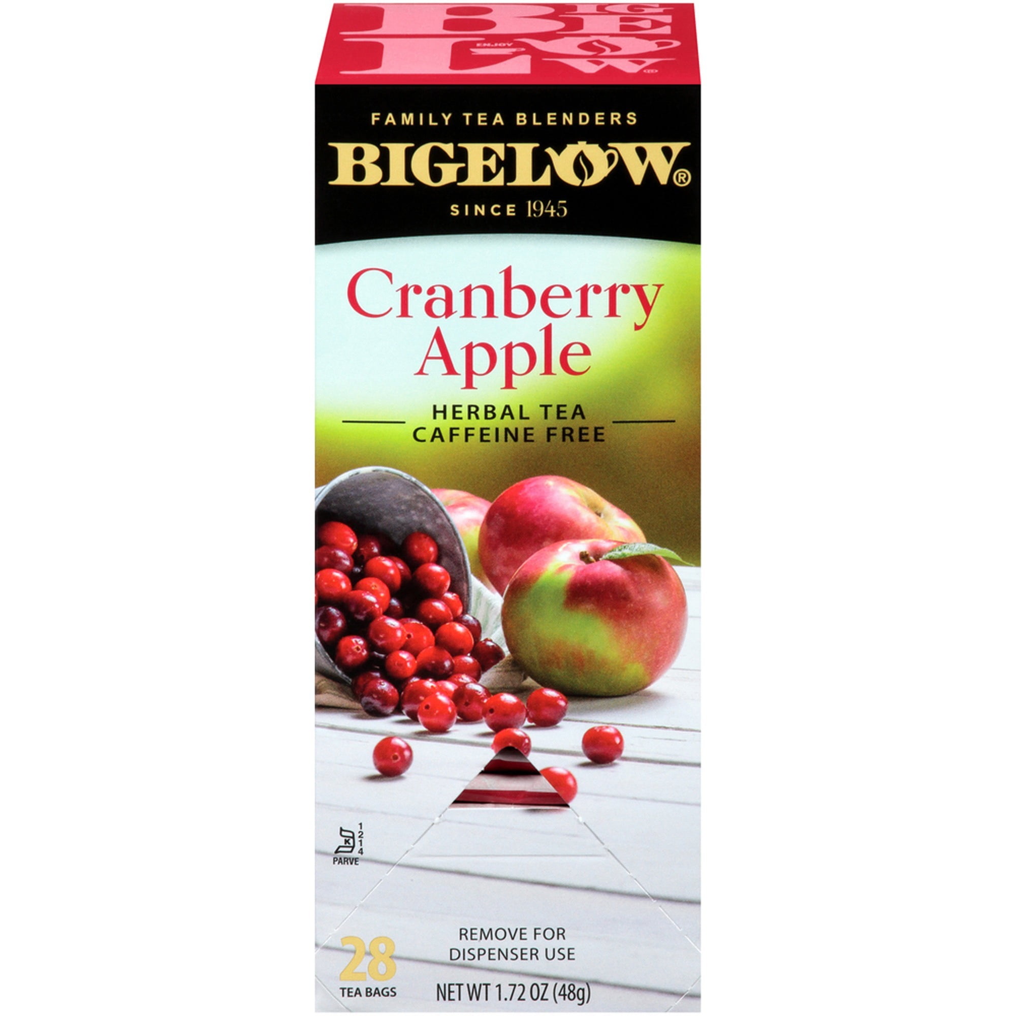 Bigelow Cranberry Apple Herbal Tea, 28 / Box (Quantity)