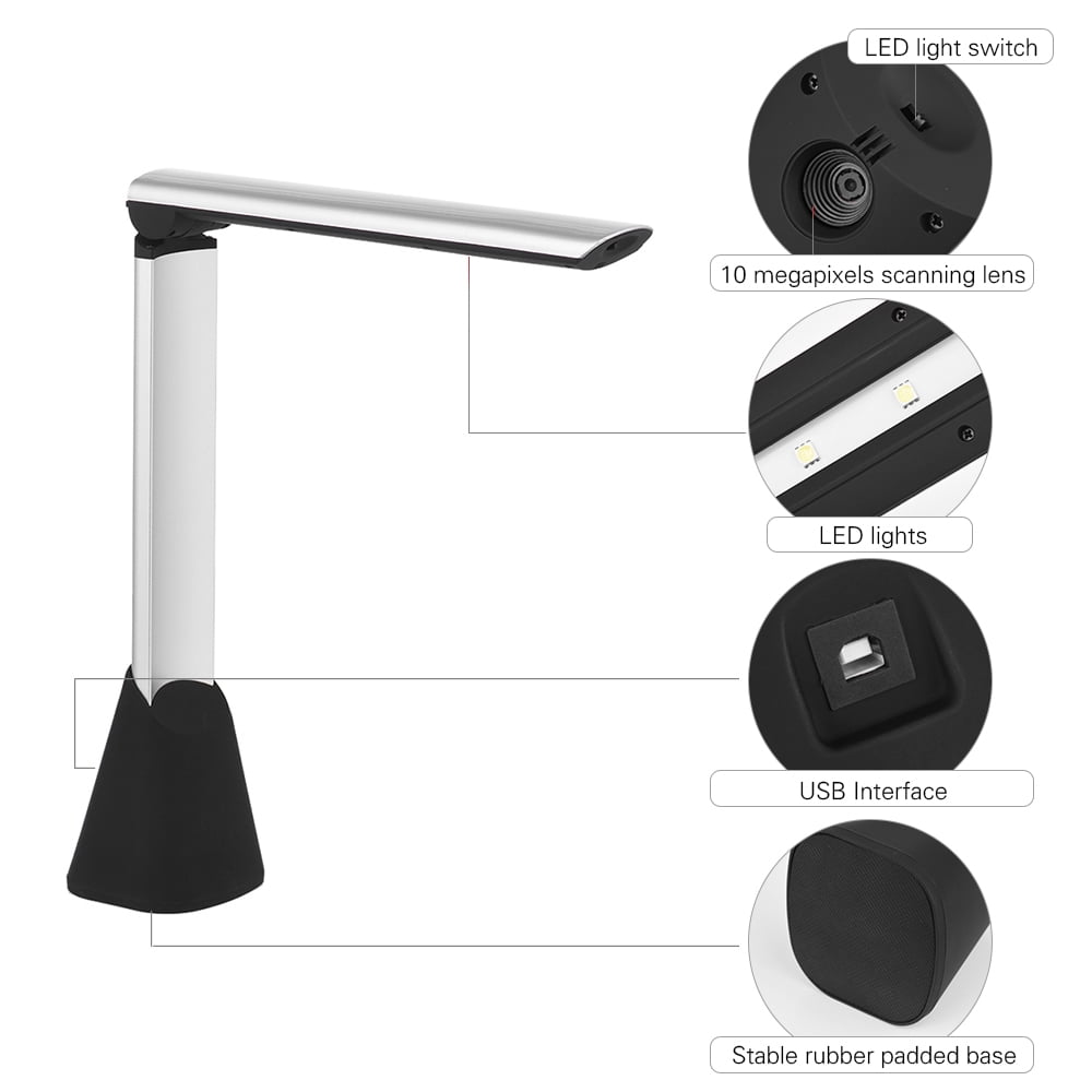 Buy Abanopi Portable High Speed USB Book Image Document Camera Scanner 10 pixel HD High