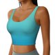 thumbnail image 2 of Balery Teal Turquoise Sujetadores deportivos con espalda cruzada para mujer, acolchados, sin costuras, de alto impacto, ideales para yoga, gimnasio, entrenamiento y fitness.-, 2 of 8