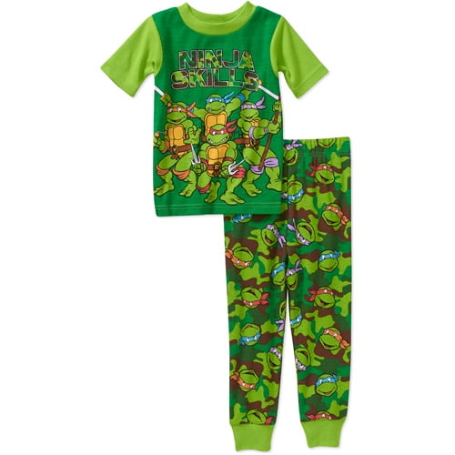 Teenage Mutant Ninja Turtles Baby Toddler Boy Button Down Pajama Sleepwear Set