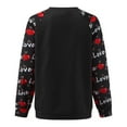 thumbnail image 5 of Bjutir Valentines Day Women Tops Women Printing Casual Pullover Sweatshirts Long Sleeve Sweatshirts, 5 of 6