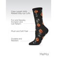 thumbnail image 3 of MeMoi Halloween Pumpkin Cat Crew Socks - Womens - Female, 9-11, Black, 3 of 7