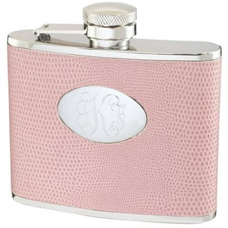 

Aruba Light Pink Synthetic Leather Stainless Steel 4oz Hip Flask