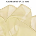 thumbnail image 2 of Beige Single Sheer Voile Window Curtain Panel: 55"W x 95"L, Fully Hemmed, Rod Pocket, 2 of 2