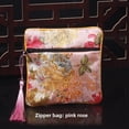 thumbnail image 1 of Bolsa con cierre de cremallera, bolsa de brocado de doble capa, bolsa para guardar joyas, bolsa para envolver pulseras con cordón, 1 of 6
