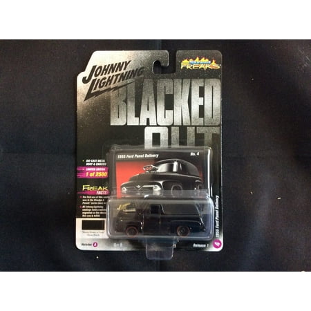 Johnny Lightning Street - Johnny Lightning 1:64 Street Freaks Ver A 1955 Ford Panel Delivery Gloss Black