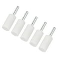 thumbnail image 1 of Uxcell 5-Pack Brocas de Molienda Montadas Abrasivas, Broca de Pulido y Lijado de 1/4 IN(6mm) de Eje, Cilindro de 0.63IN(16mm) de Diámetro [Blanco], 1 of 1