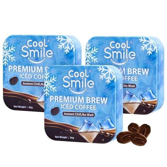 Amos Sugar Free Candy Iced Coffee Hard Candy, Cold Premium Brew Hard Candy 1.06oz (3 Packs)