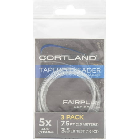 fairplay tapered 3pk 3x cortland leaders