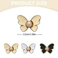 thumbnail image 3 of Tool Series Cute Butterfly Jean Buttons Pins Removable Studless Butterfly Waist Buckle No Sewing Detachable Adjustable Button Pins Pant Waist Tightener For Jeans Pants Skirts Clothes, 3 of 9