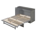 thumbnail image 6 of Queen Size Murphy Bed with Large Drawers & USB Ports, Brushed Gray, 6 of 10
