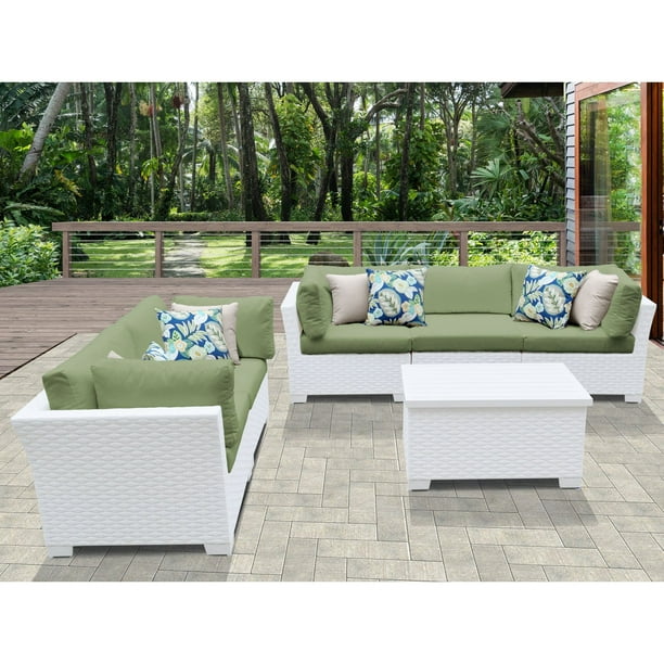 Tk Classics Monaco 6 Piece Outdoor Wicker Patio Sectional Conversation Set Com - Monaco Rattan Patio Set Tk Classics Monaco 6 Piece Outdoor Wicker Patio Sectional Conversation Set Com - Monaco Rattan Patio Set