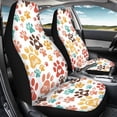 thumbnail image 4 of XYZCANDO Easy to Install Car Seat Covers SUV Truck Vehicle, Washable Non-Slip Auto Seat Covers 2pcs Polyester Fabric Paw Prints, 4 of 10