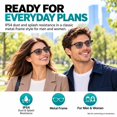 thumbnail image 3 of GenXenon Bluetooth AI Glasses,No-Subscription AI Translation,Free App,Photochromic Daily Wear,Open Bluetooth Audio,Silvery Half Frame Unisex,Suitable for Meetings and Offices, 3 of 11